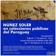 Muestra Núñez Soler en Colecciones Públicas del Paraguay se habilita en Museo de Bellas Artes - Sábado, 17 de febrero de 2018